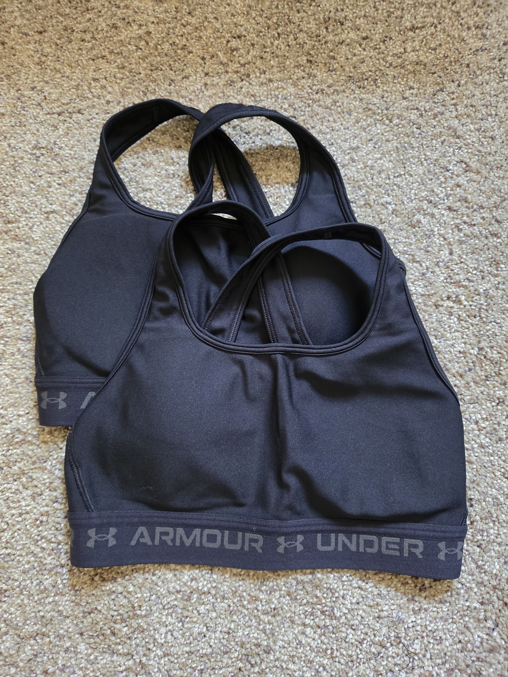 Under Armour Black Sports Bra's